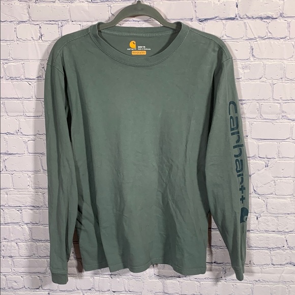 Carhartt Tops - Carhartt Womens Loose Fit Long Sleeve Top Blue M Sleeve Graphic Outdoor Workwear